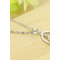 Heart-shaped Frauen kurze Intarsien Diamant Halskette & Anhänger Silber - Seite 5