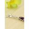 Mode lila eingelegten Diamant Insekt Silber Halskette & Anhänger - Seite 3