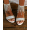 Neue Strass-Frauen-Sandalen mit dickem Absatz Sandalen Bankett-Hochzeits-Sandalen - Seite 2