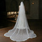 Brautschleier einfacher Schweifschleier Spitze bedeckt Hochzeitsschleier - Seite 1