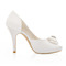 Weiße Hochzeit High Heels Satin Seide Hochzeitsschuhe Stiletto Schuhe für Frauen - Seite 2