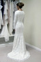Spitze Romantisch Lange Ärmel Natürliche Taille Hochzeitskleid - Seite 1