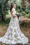 Spitze Draussen Kurze Ärmel Tüll Reißverschluss Hochzeitskleid - Seite 2