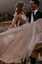 Rückenfrei Natürliche Taille Schöne Appliques Hochzeitskleid - Seite 4