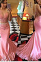 Trichter Tanzparty Fallen Natürliche Taille Spitzenüberlagerung Abendkleid - Seite 1