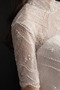Bördeln Hoher Hals Natürliche Taille Draussen Hochzeitskleid - Seite 6