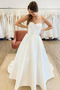 Lange Ärmel A Linie Reißverschluss Natürliche Taille Hochzeitskleid - Seite 2