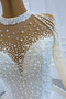 Luxuriös Trichter A Linie Perlen Länge des Bodens Hochzeitskleid - Seite 11
