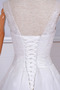 Ärmellos Natürliche Taille Breit flach Kapelle Zug Hochzeitskleid - Seite 5