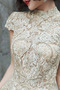 Jahrgang Invertiertes Dreieck Natürliche Taille Hochzeitskleid - Seite 4