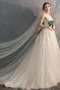 Tüll Frenal A Linie Natürliche Taille Appliques Hochzeitskleid - Seite 2