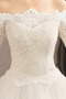 Schnüren Elegante Halbe Ärmel Draussen Natürliche Taille Brautkleid - Seite 5