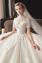 Juwel akzentuiertes Mieder Reißverschluss Formalen Hochzeitskleid - Seite 5