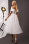 Ausverkauf Natürliche Taille Drapiert Organza Hochzeitskleid - Seite 2