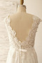 Einfach Natürliche Taille Akzentuierter Bogen Hochzeitskleid - Seite 4