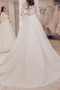Lange Ärmel Schnüren Halle Formalen Drapiert Fegen zug Hochzeitskleid - Seite 2