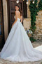 Ausverkauf romantische Drapiert Draussen Ärmellos Hochzeitskleid - Seite 2