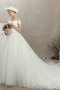 Tüll Sanduhr Schnüren einfache Natürliche Taille Hochzeitskleid - Seite 3