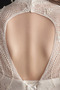 Bördeln Hoher Hals Natürliche Taille Draussen Hochzeitskleid - Seite 7