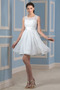 Elegante A Linie Trichter Natürliche Taille Chiffon Hochzeitskleid - Seite 3