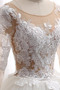 Lange Ärmel Reißverschluss A Linie Illusionshülsen Hochzeitskleid - Seite 6