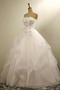 Formalen Natürliche Taille Trägerlos Organza A Linie Hochzeitskleid - Seite 2