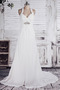 Chiffon Weiß A Linie Dünn Weiß Lehnenlose Klassische Brautkleid - Seite 1