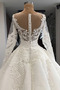Juwel Juwel akzentuiertes Mieder Natürliche Taille Hochzeitskleid - Seite 3