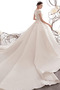 Natürliche Taille Jahrgang Königlicher Zug Brautkleid mit kurzen Ärmeln - Seite 2