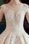 Luxuriös Natürliche Taille Zurückhaltend Birne Draussen Brautkleid - Seite 4