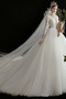 Drapiert Natürliche Taille A Linie Frenal Tüll Hochzeitskleid - Seite 2