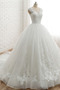 Trichter V-Ausschnitt Formalen Natürliche Taille Hochzeitskleid - Seite 3