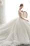Satiniert Fallen Natürliche Taille Schnüren A Linie Hochzeitskleid - Seite 4