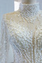Meerjungfrau Schnüren Fegen zug Sexy Illusionshülsen Hochzeitskleid - Seite 7