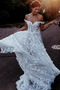 Draussen Lange A Linie Natürliche Taille Reißverschluss Hochzeitskleid - Seite 1