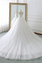 Schnüren Natürliche Taille Tüll Gekerbt einfache Hochzeitskleid - Seite 4