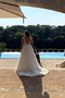 Übergröße Ärmellos Elegante Natürliche Taille Hochzeitskleid - Seite 2