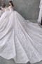 Natürliche Taille Formalen Lange Fallen Scoop Hochzeitskleid - Seite 5