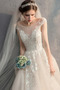 Tüll Frenal A Linie Natürliche Taille Appliques Hochzeitskleid - Seite 4