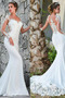 Ausverkauf Lange Ärmel Natürliche Taille Fallen Spitze Brautkleid - Seite 3
