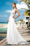 Bördeln Dünn Elegante Reißverschluss Natürliche Taille Hochzeitskleid - Seite 3