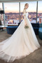 Trichter Elegante Trägerlos Drapiert Brautkleid mit kurzen Ärmeln - Seite 4