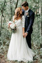 Elegante Lehnenlose Spitze Appliques Trichter Hochzeitskleid - Seite 1