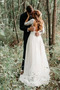 Elegante Lehnenlose Spitze Appliques Trichter Hochzeitskleid - Seite 2