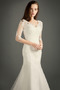 T Hemd Elegante Spitze Natürliche Taille Spitzenüberlagerung Hochzeitskleid - Seite 3