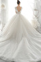 Satiniert Fallen Natürliche Taille Schnüren A Linie Hochzeitskleid - Seite 2