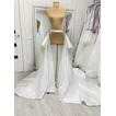 Satinzug für Hochzeitskleid Abnehmbarer Brautüberrock mit Hochzeitszug