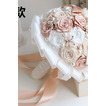 Perle Diamant Hand Braut hält Blumen benutzerdefinierte Multifunktionsleiste Rosen Brautjungfer Brautstrauß