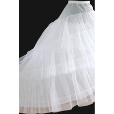 Elastische Taille Modisch Zwei Felgen Hochzeitskleid Nachgestellte Hochzeit Petticoat