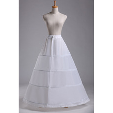 Polyester Taft Zwei bündel Taille Vier Felgen Standard Hochzeit Petticoat